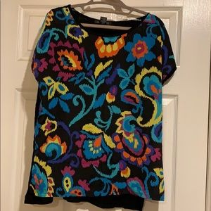 August Silk short sleeve blouse.